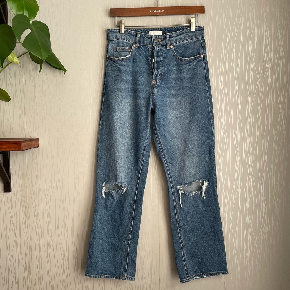 H&M Blue Straight Leg Jeans